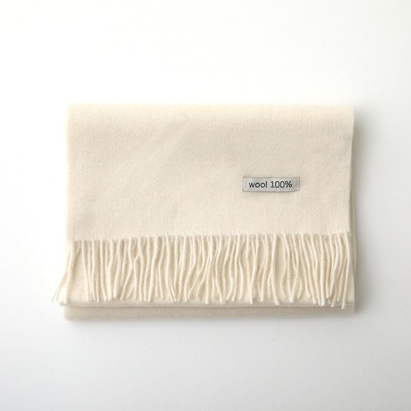 linişte 100% Wool Scarf - Men and Women Winter Warm Soft Luxurious Solid Colors Gift Box - Image 5